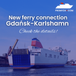 Gdańsk - Karlshamn - new ferry connection on the Baltic Sea!