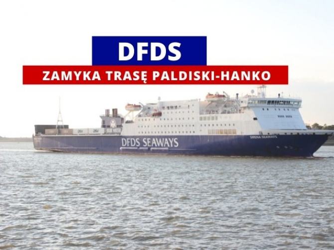 DFDS zawiesza połączenie z Paldiski do Hanko