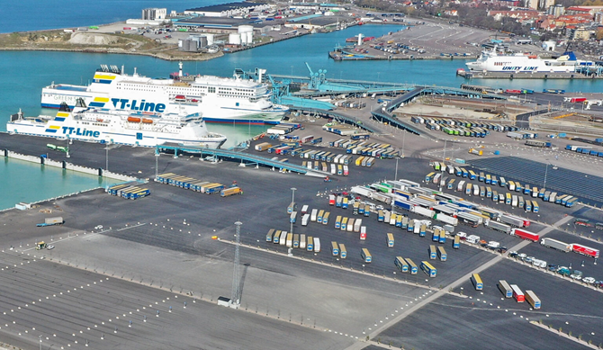 Przeprawy naczep promami do Szwecji