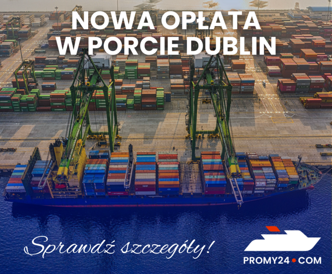 Nowa opłata infrastrukturalna w porcie w Dublinie