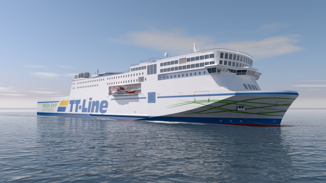 TT-Line świętuje wodowanie drugiego promu Green Ship